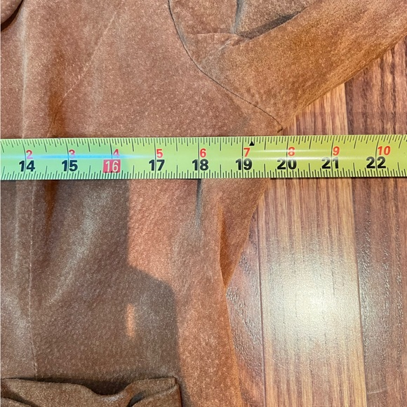 Y2K | Live a Little tan suede leather blazer jacket - Picture 12 of 12